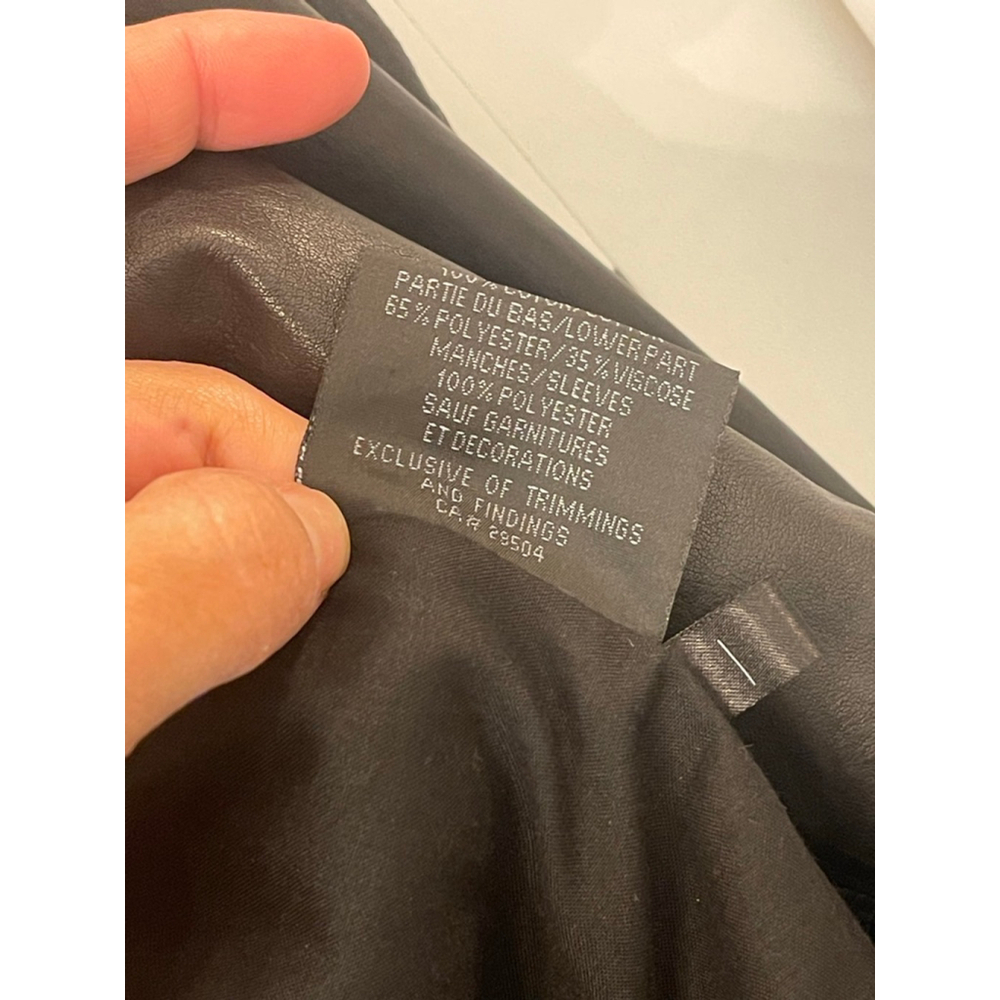 BOD & CHRISTENSEN Genuine Leather Jacket Women’s S Black Waterfall Moto Style - Picture 6 of 11